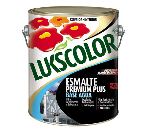 Esmalte Lukscolor Base Água Brilhante 3,6 L