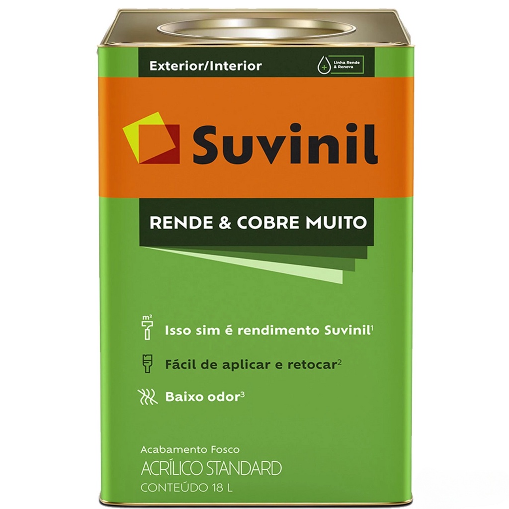 Látex Acrílico Suvinil Cobre Muito 18 L