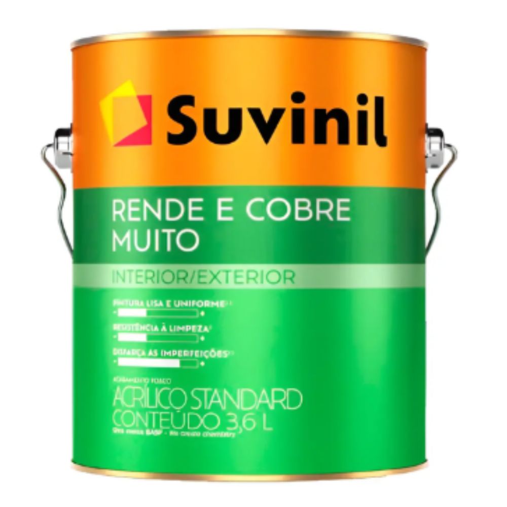 Látex Acrílico Suvinil Cobre Muito 3,6 L