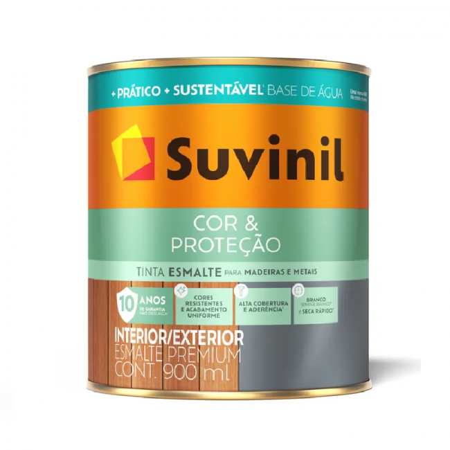 Esmalte Suvinil Base Água Acetinado 900 ml