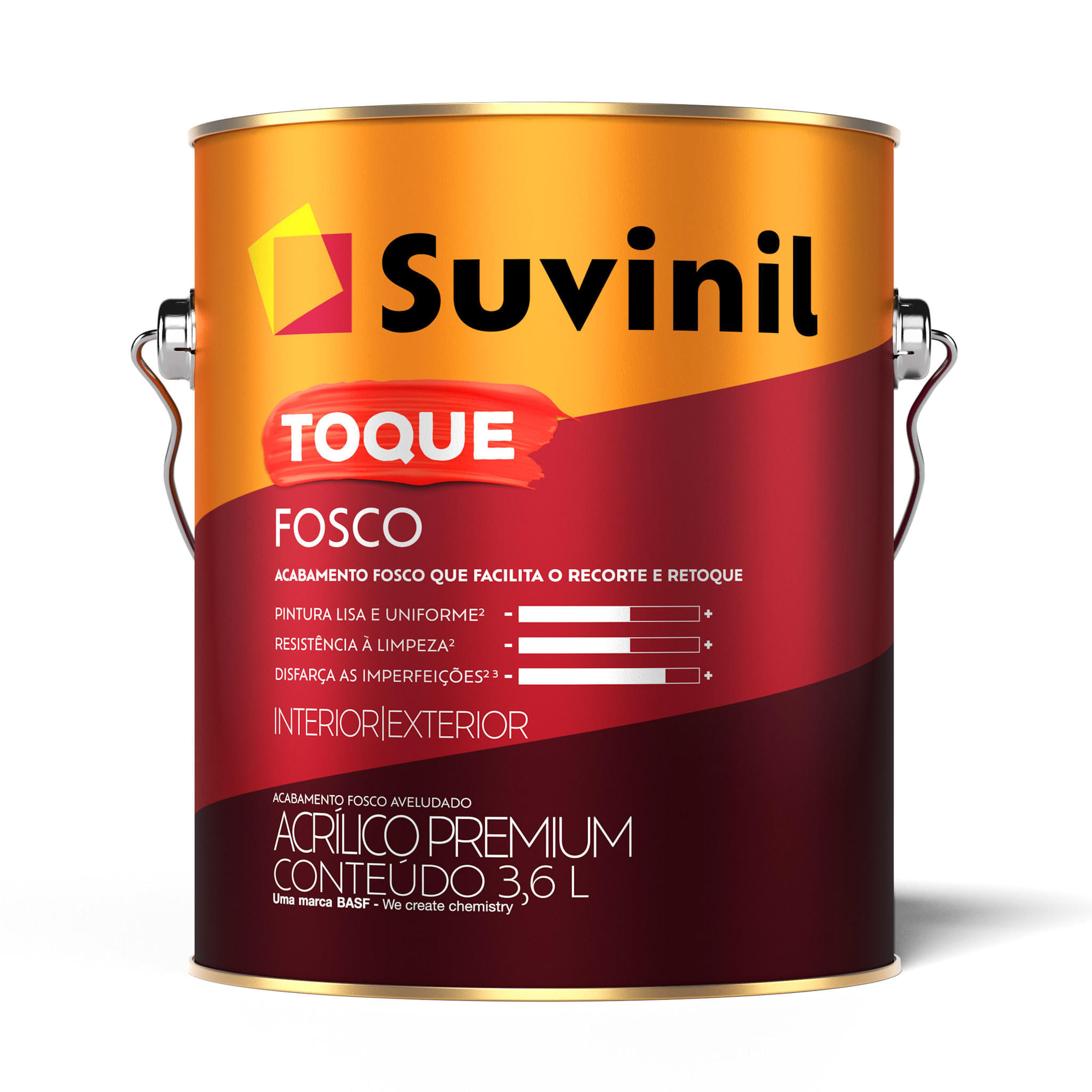 Acrílico Suvinil Toque Fosco 3,6 L