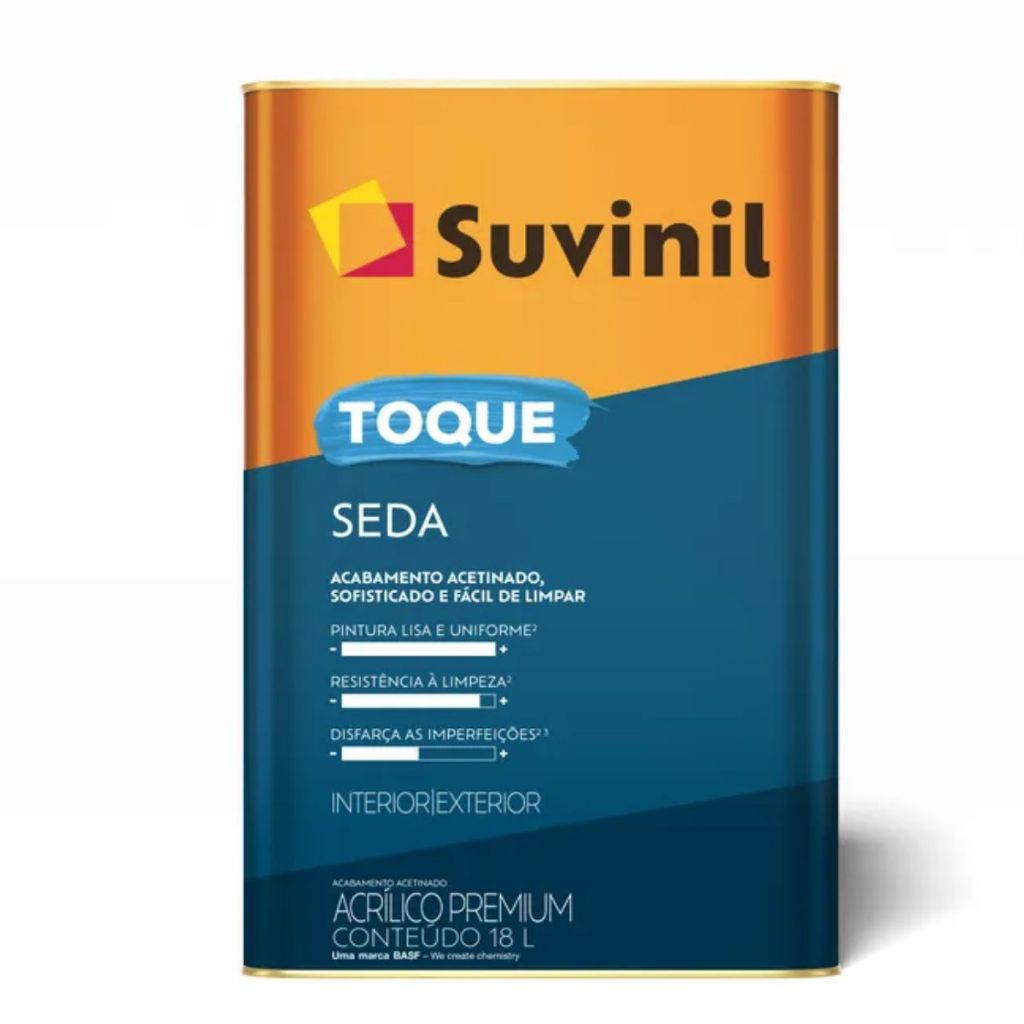 Acrílico Suvinil Toque Seda 18 L